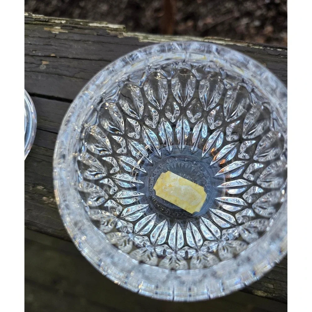 Gorham Full Lead Crystal Pear Trinket Box - Handcrafted West‎ Germany